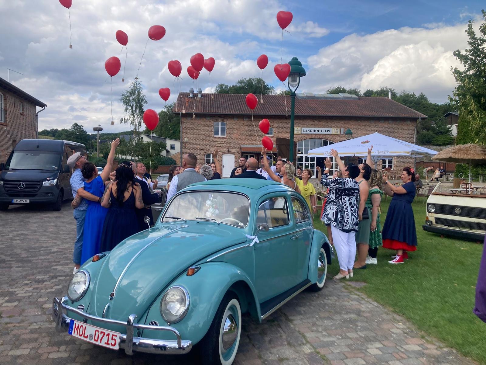 VW Käfer Hochzeitsfahrzeug